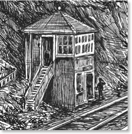 The signal box.